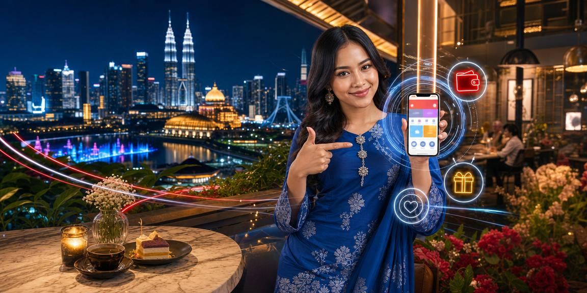 Suasana promosi sampul merah dan bonus baju kurung sempena perayaan di Selangor